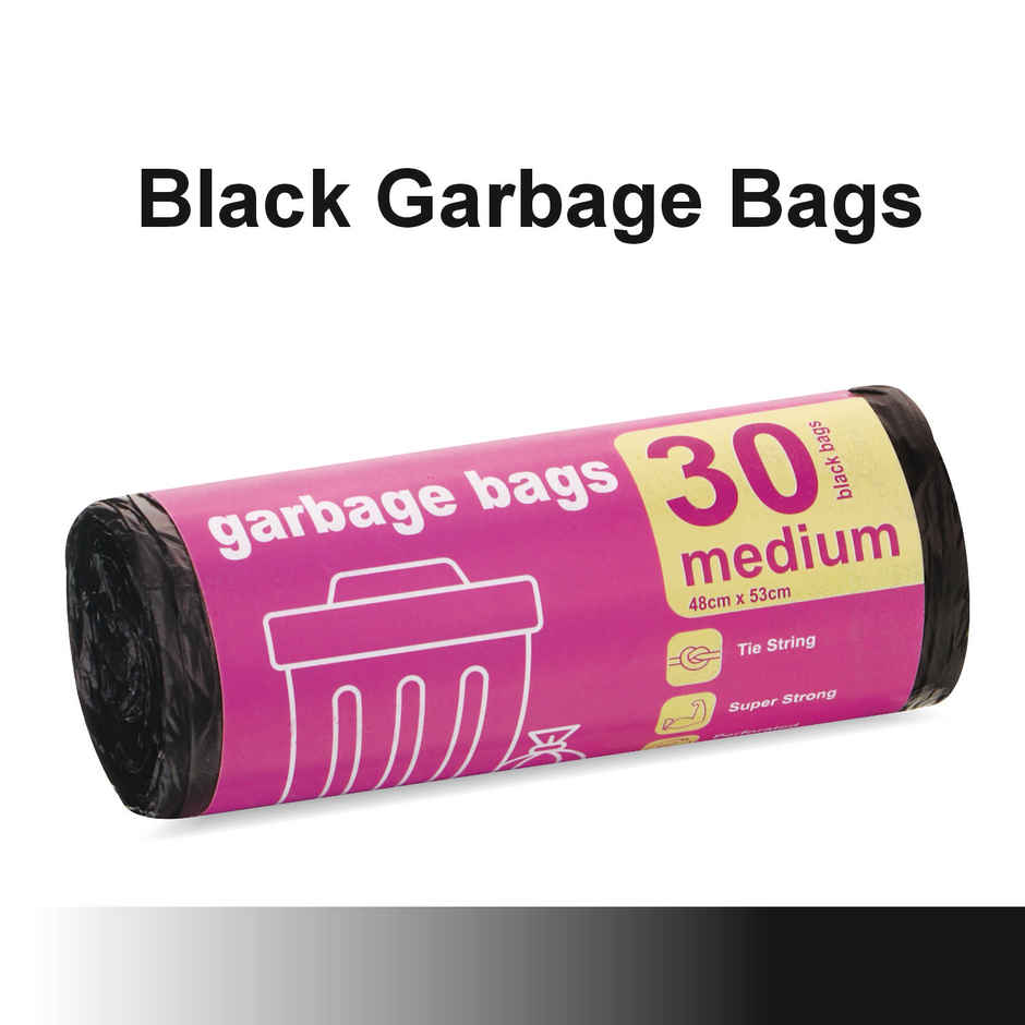 Smart One Garbage Bag Roll Black - Medium - 19 x 21 Inch