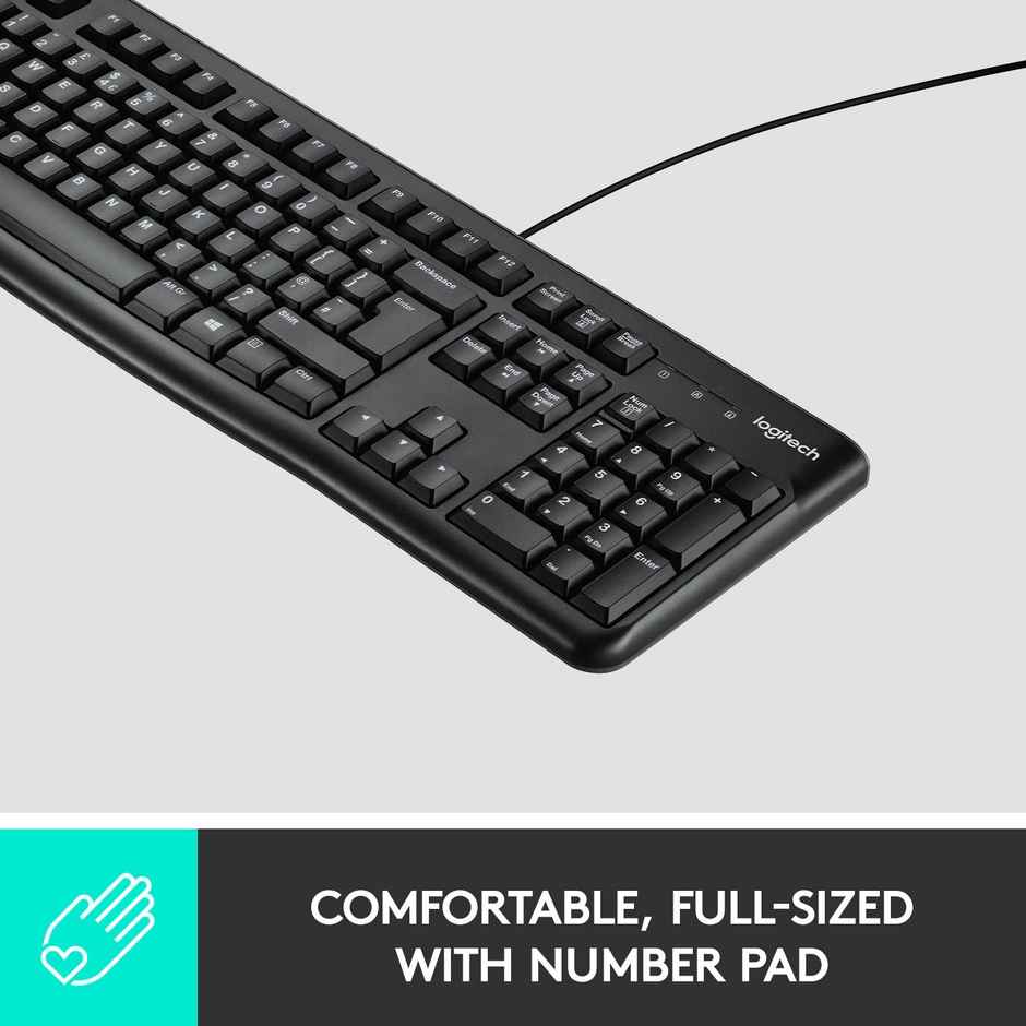 Logitech K120 Wired Keyboard Combo