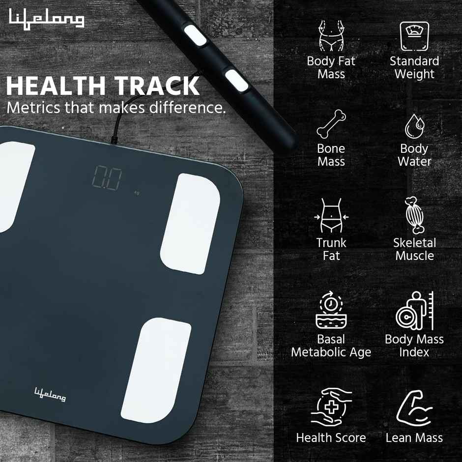 Lifelong 8 LLWS126 Digital Weight Machine - Unit Conversion