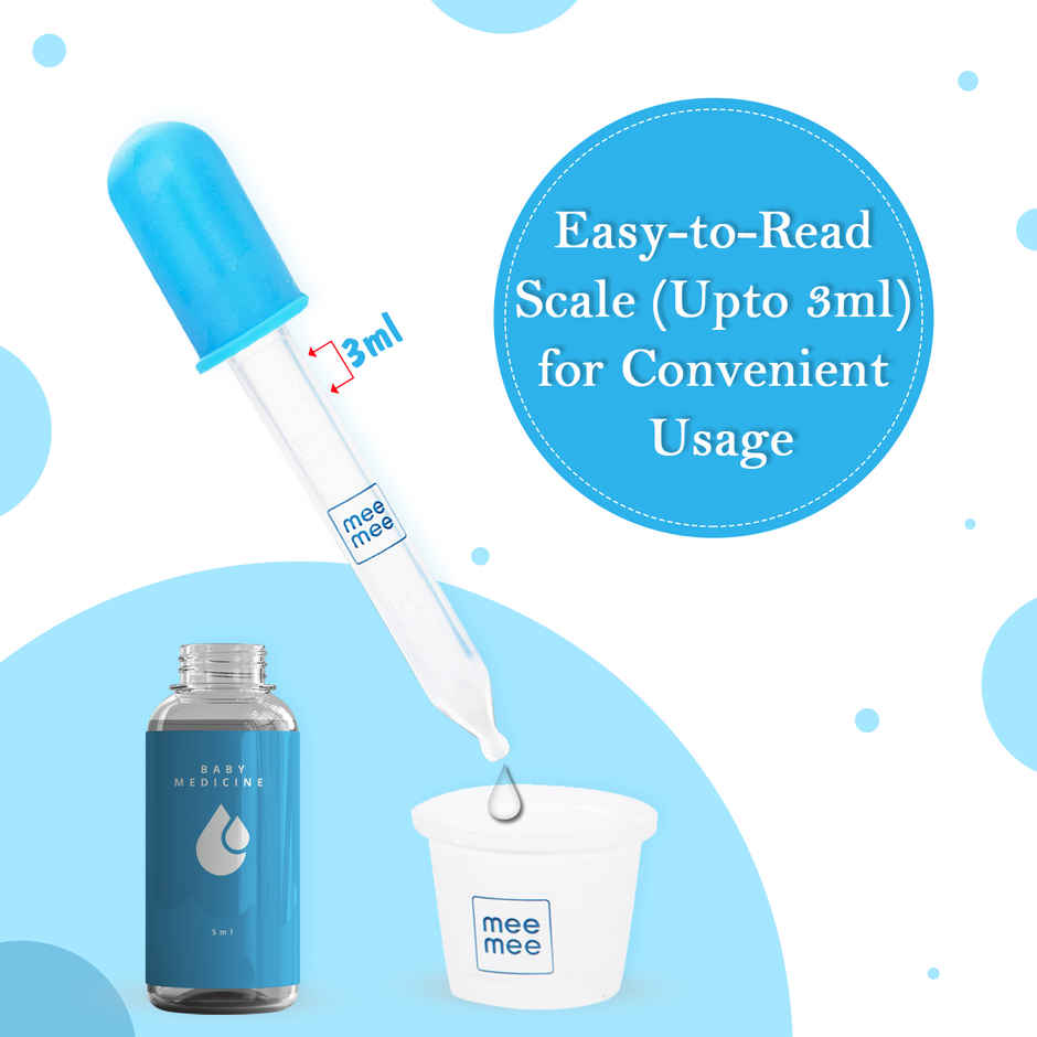 Mee Mee Accurate Medicine Dropper and Dispenser | Blue