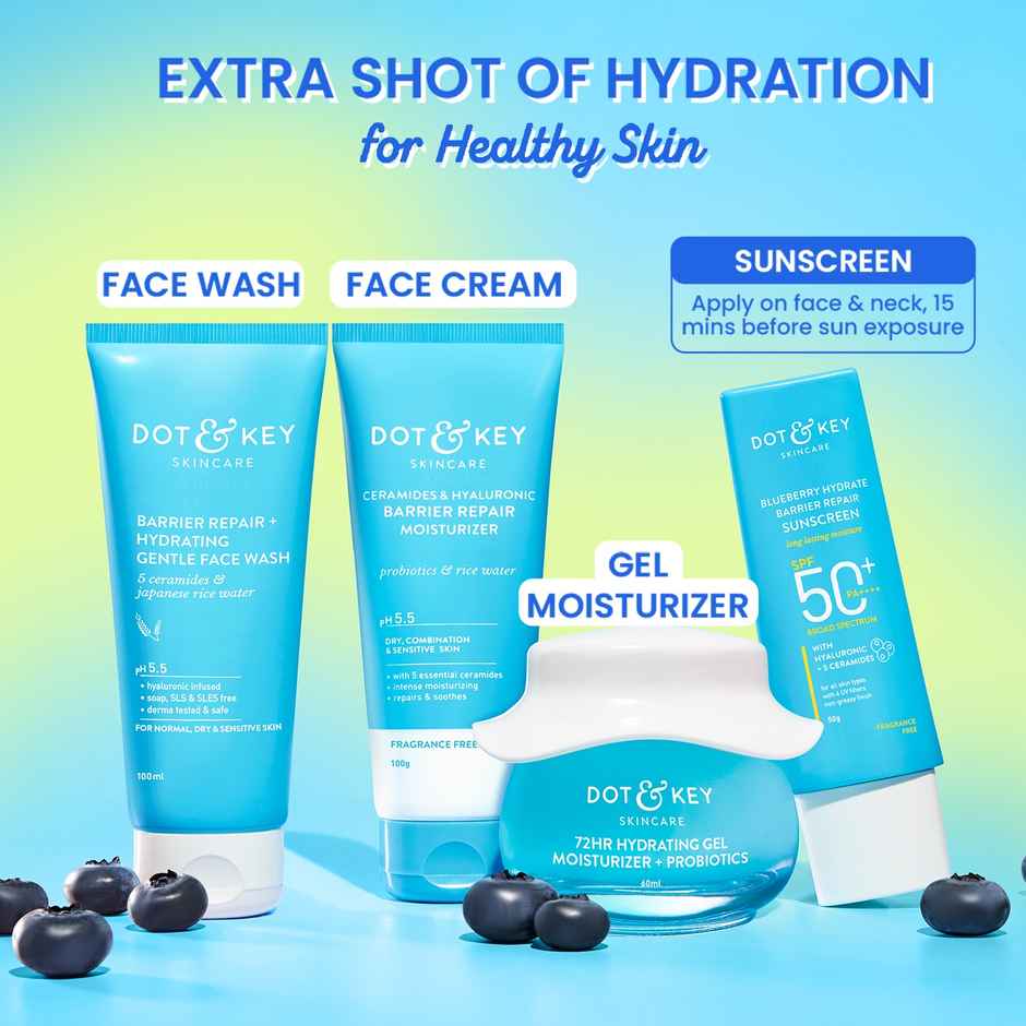 Dot & Key Blueberry Hydrate Barrier Repair Sunscreen SPF 50+, PA++++