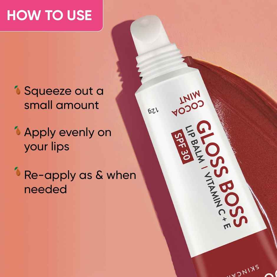 Dot & Key Gloss Boss Tinted Lip Balm SPF 30 Vitamin C + E - Cocoa Mint