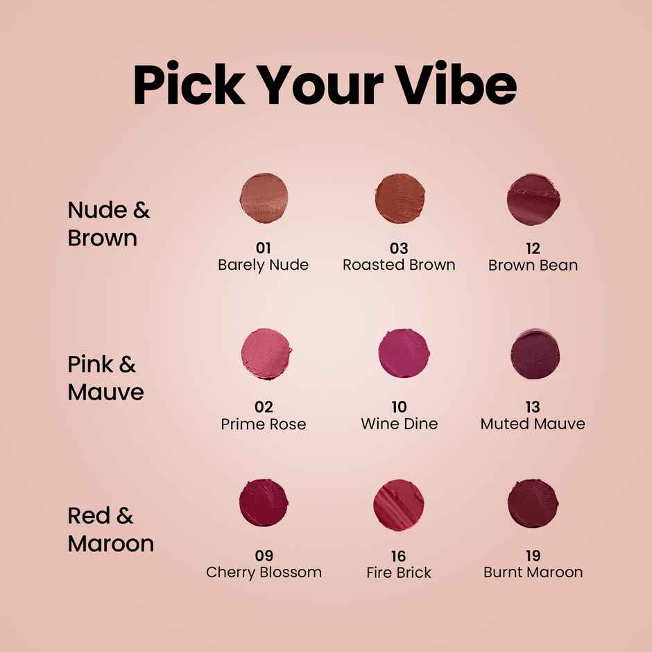 Swiss Beauty Satin Comfort Lipstick Trio 3-In-1 Combo | Nude and Brown