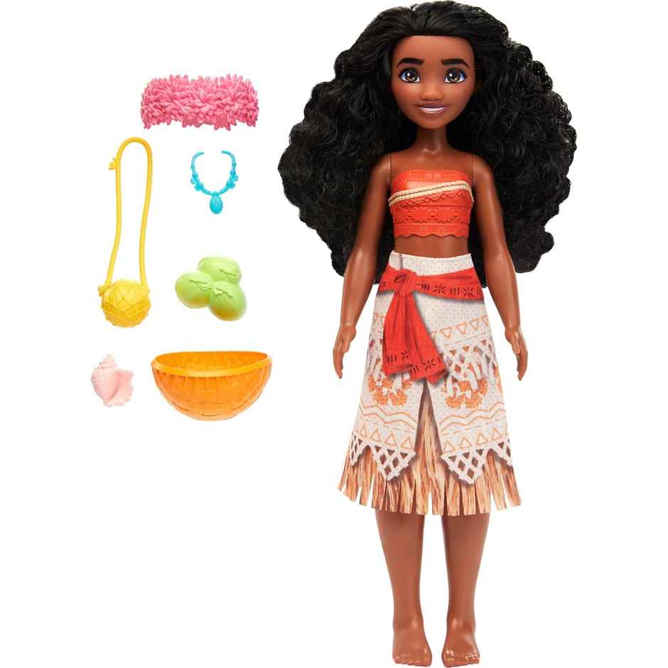 Disney Princess Island Adventure Moana Doll, 3Y+, Multicolour