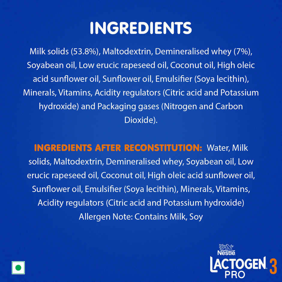 Nestle Lactogen Pro 3 Powder | Follow-Up Formula With Iron | After 12 Months Up To 18 Months