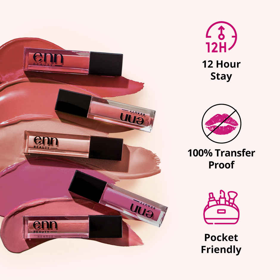 ENN Beauty Semi Matte Liquid Lipsticks | Long-Lasting Color