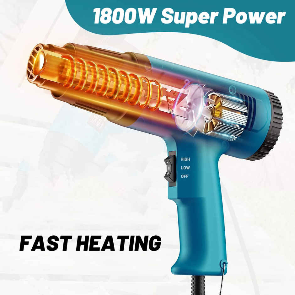 Themisto TH-HG100 Heat Gun 1800 Watt Dual Temperature