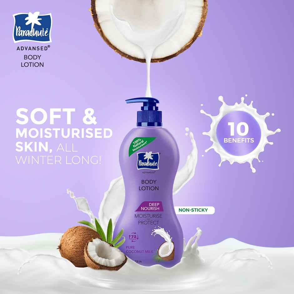 Parachute Advansed Deep Nourish Body Lotion With Pure Coconut Milk