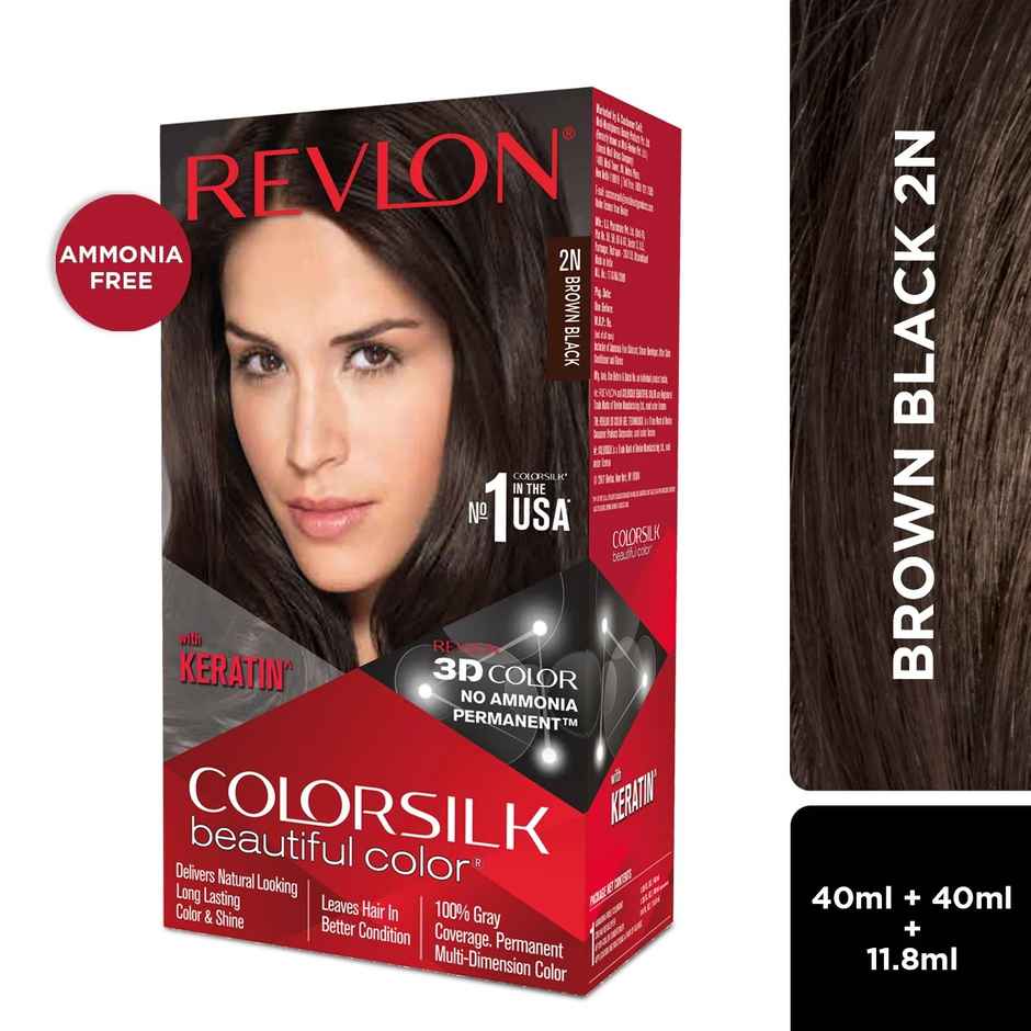 Revlon Colorsilk Beautiful Color 20 Brown Black Shade