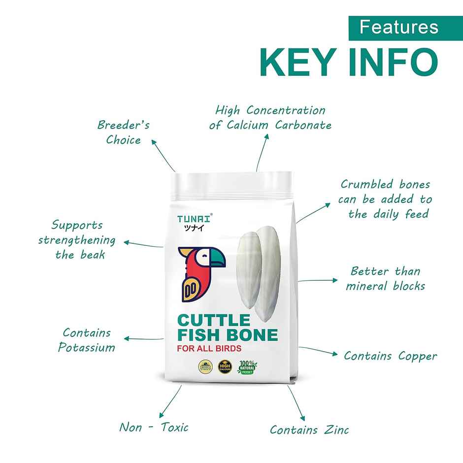 Tunai Cuttle Fish Bones For Birds