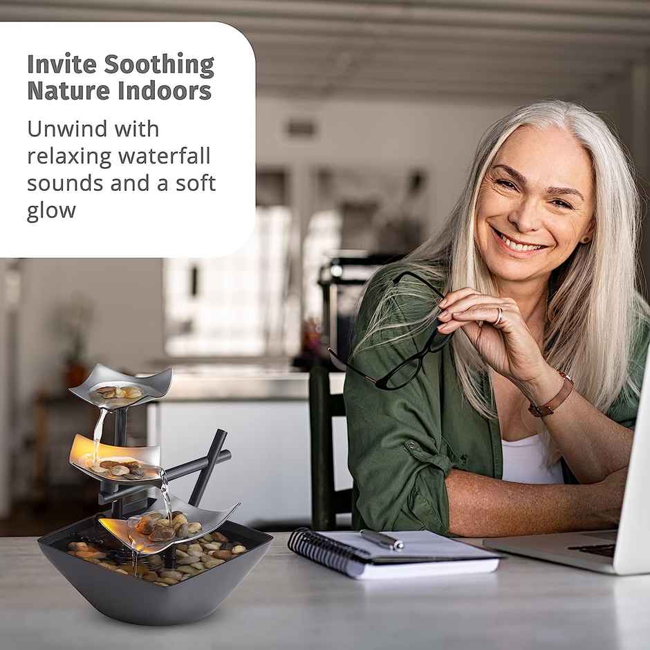 The Artment Modern Art Zen Water Indoor Fountain For Home Décor