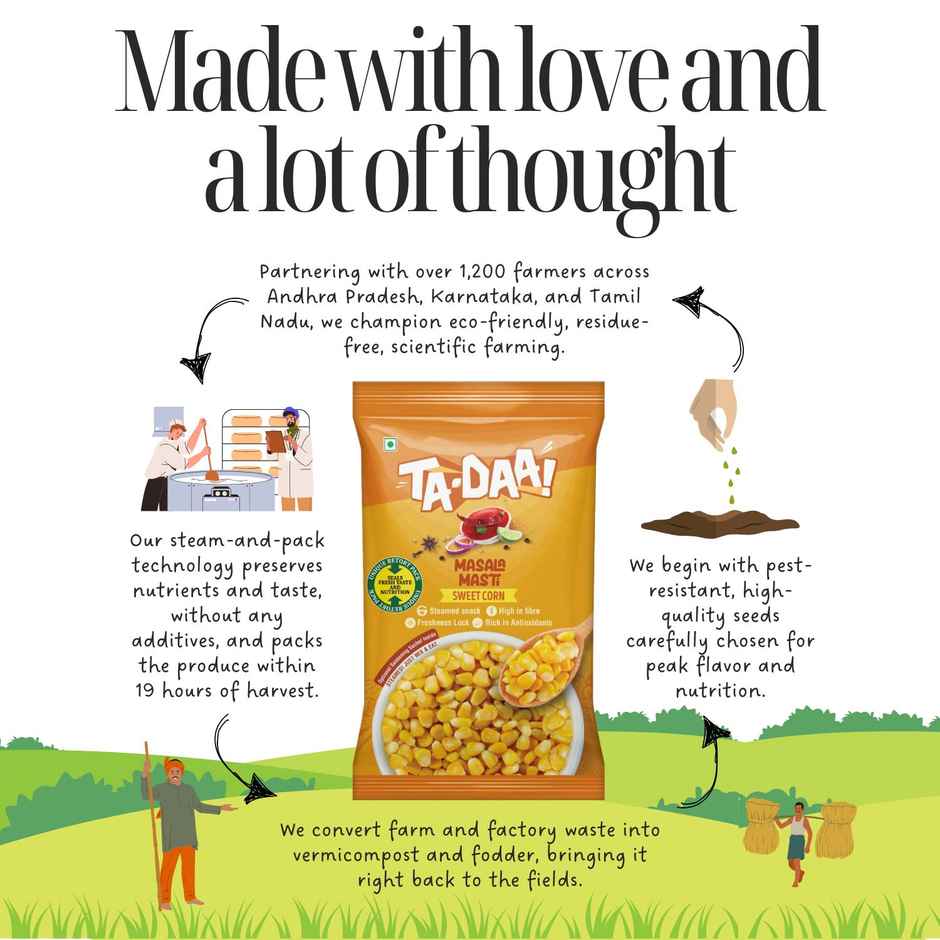 Tadaa Sweet Corn Kernels Masala Masti