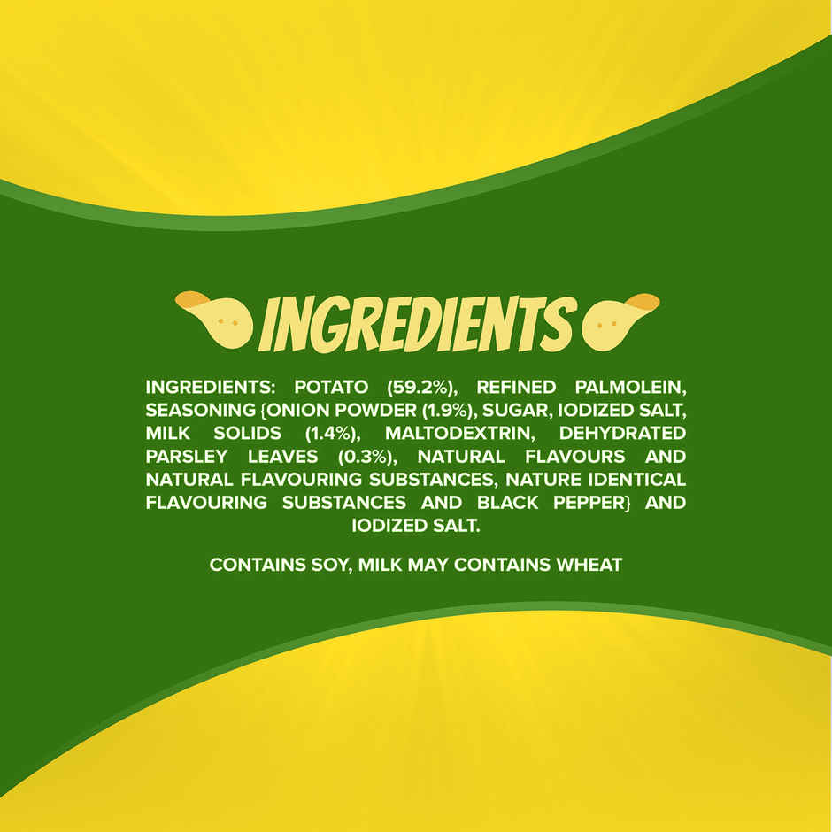 Bingo! Original Style Cream & Onion Flat Cut Potato Chips