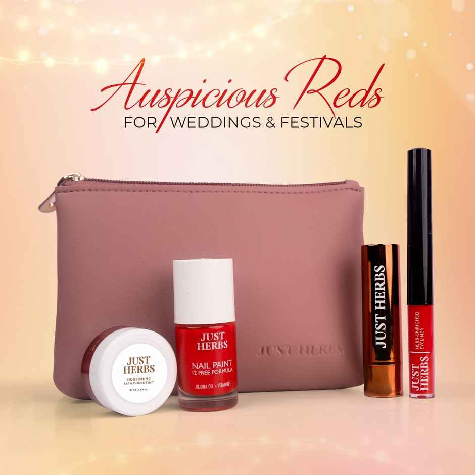 Just Herbs All In One Glam Kit Travel Friendly Gifting Pouch For Women