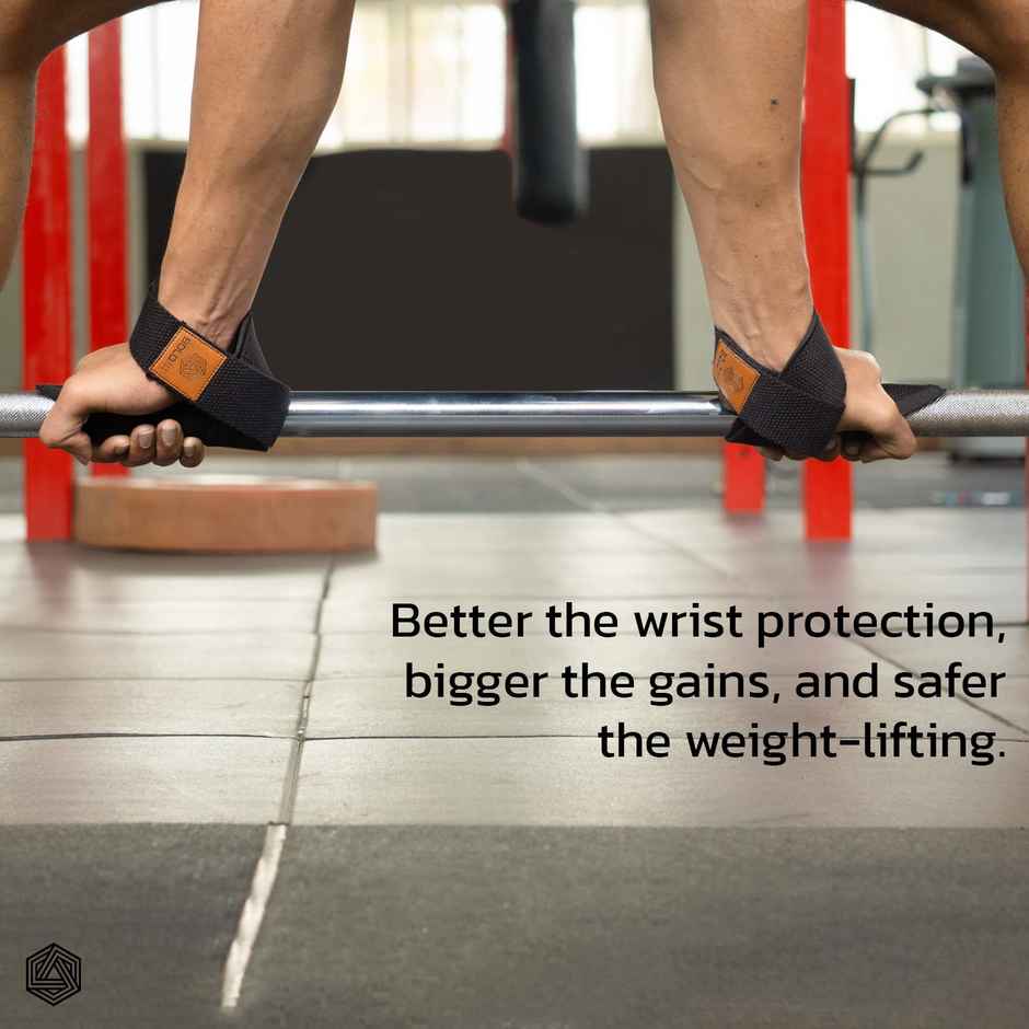 Boldfit Boldfit Weightlifting Straps Wrist Supporter For Gym Straps 1 Pair Strap