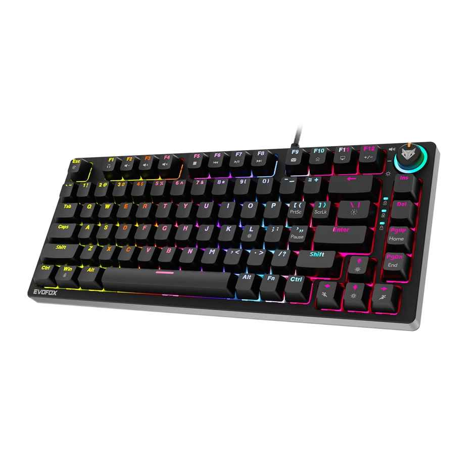 EvoFox Katana X2 TKL Wired Mechanical Gaming Keyboard Blue Switch - Black