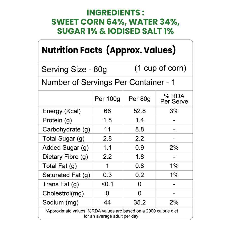 Tadaa Sweet Corn Kernals Wasabi Heat