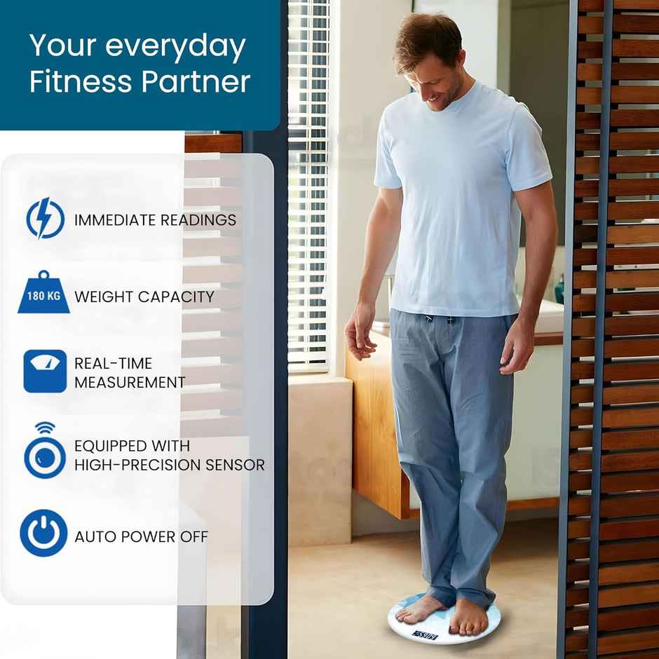 Ant Flora Sapphire Digital Bathroom Weighing Scale For Body Weight - Sapphire