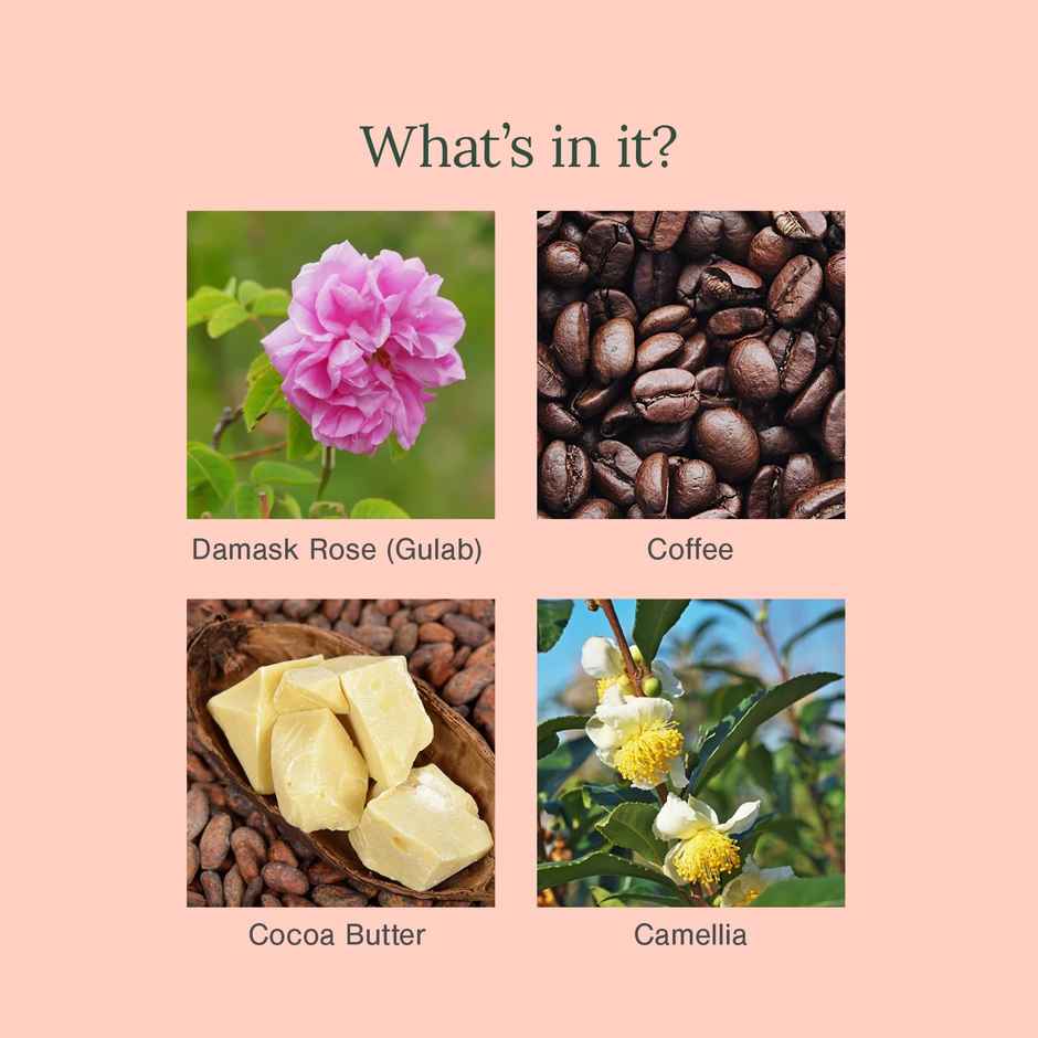 Juicy Chemistry Damask Rose & Coffee Under Eye Cream | Fine Lines & Puffy Under Eyes