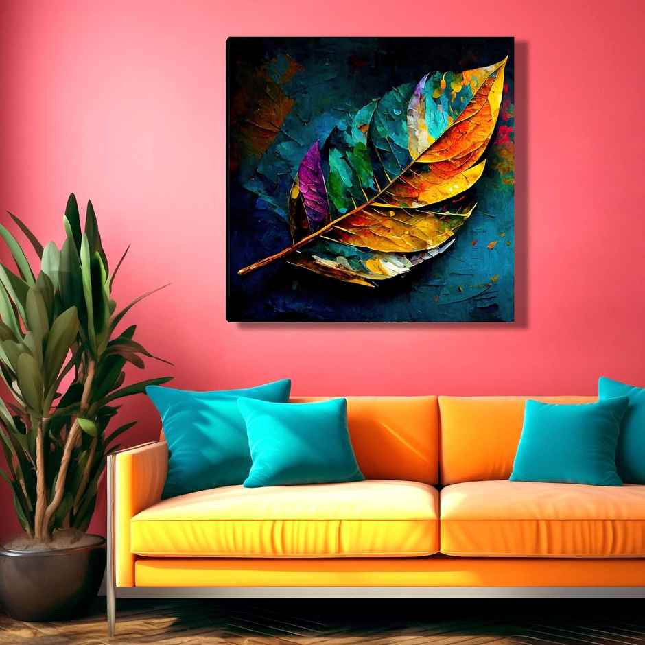 Indianara Modern Canvas Painting for wall decoration | 20 x 20 inch - 10406