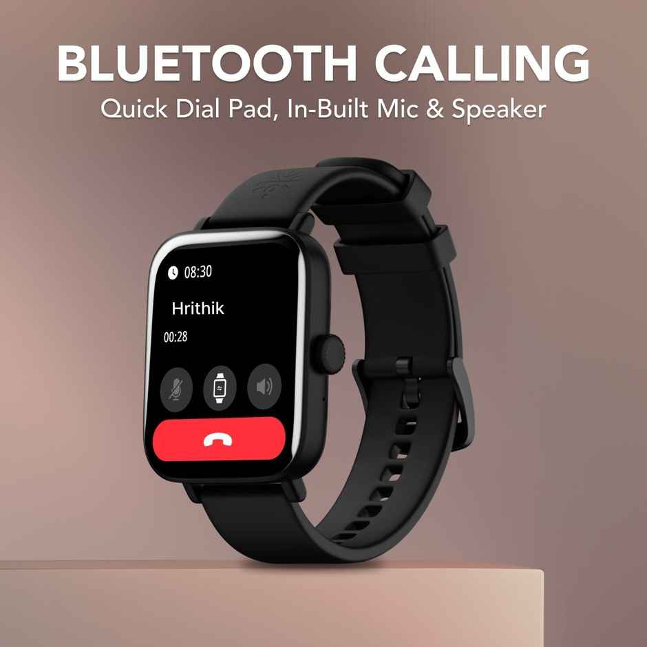 Cultsport Beats 1.85" HD Display, BT Calling Smartwatch, Crown Control, (Black)