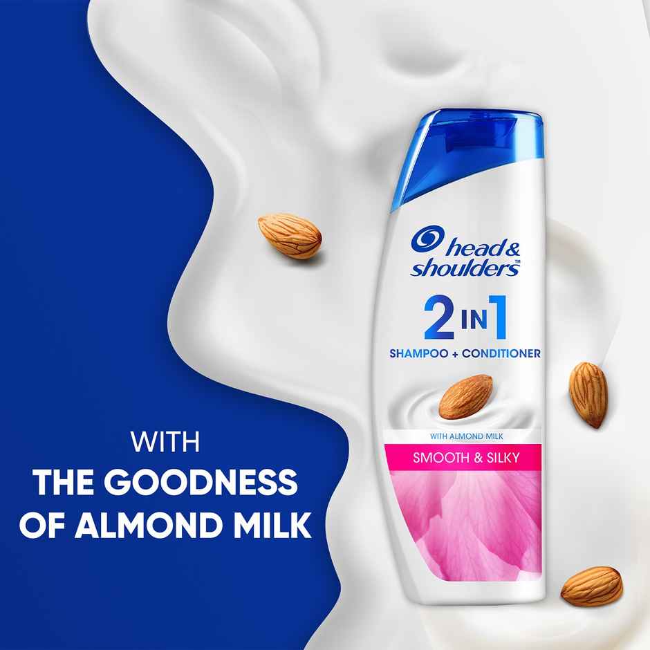 Head & Shoulders 2-In-1 Smooth And Silky Anti Dandruff Shampoo + Conditioner For Women & Men