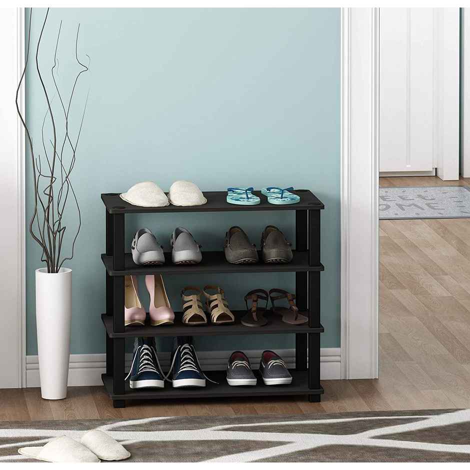 Arlavya Floor standing, weather proof, engineered wood shoe rack for home, Indoor & outdoor - Black