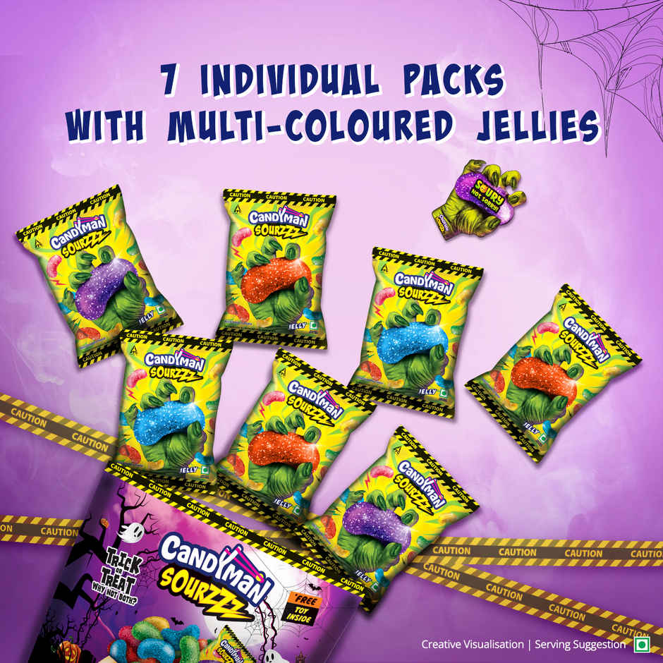 Candyman Sourzzz | Shockingly Sour Candy | Free Toy inside