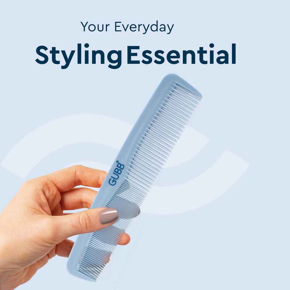 GUBB Grooming Combo Of Round Hair Brush + Hair Comb | Santorini Hues