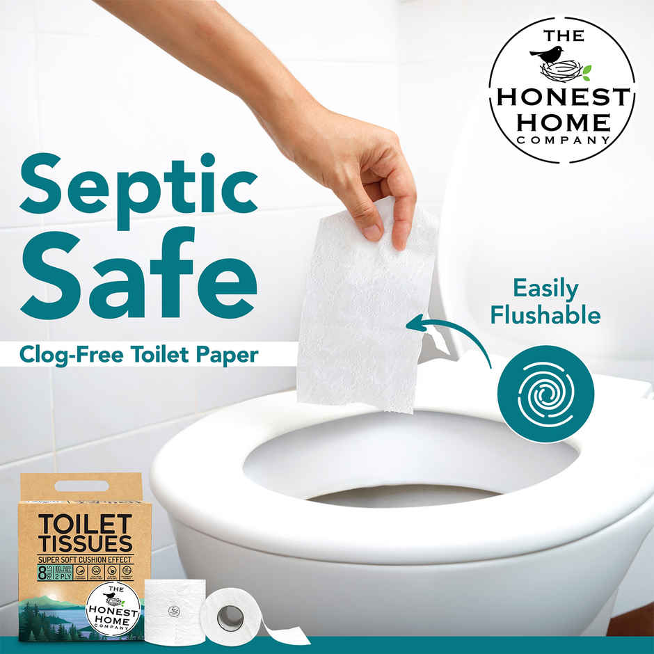 The Honest Home Company Toilet Roll (2 Ply) - Pack of 8