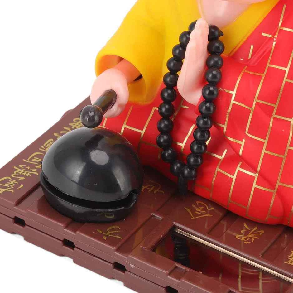 TIED RIBBONS Feng Shui Little Buddha Statue | Multicolour - 3 in x 3.5 in