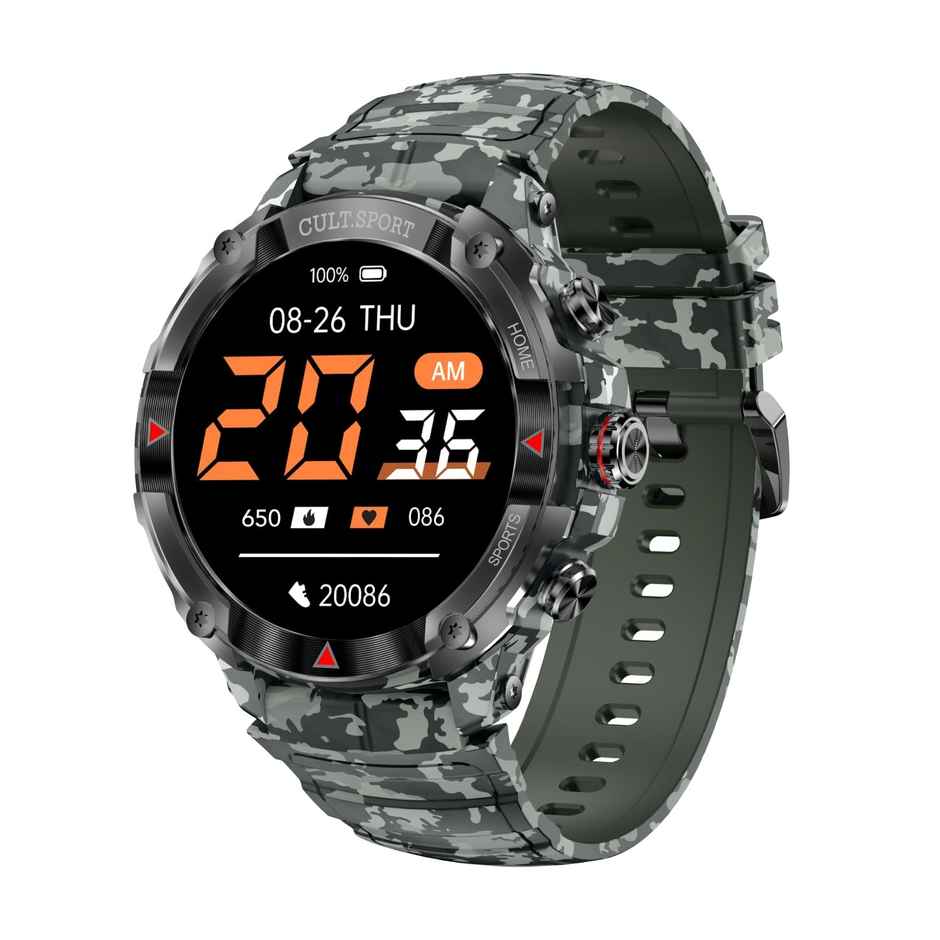 Cultsport Cult.Sport Ranger Xr, 1.43 Inch AMOLED Smartwatch,Camo Green