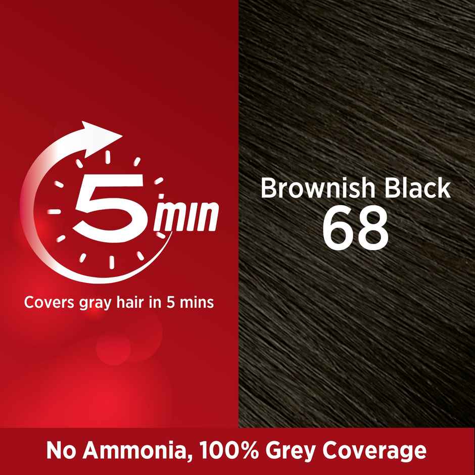 Revlon Top Speed Hair Color Small Pack Woman - Brownish Black 68