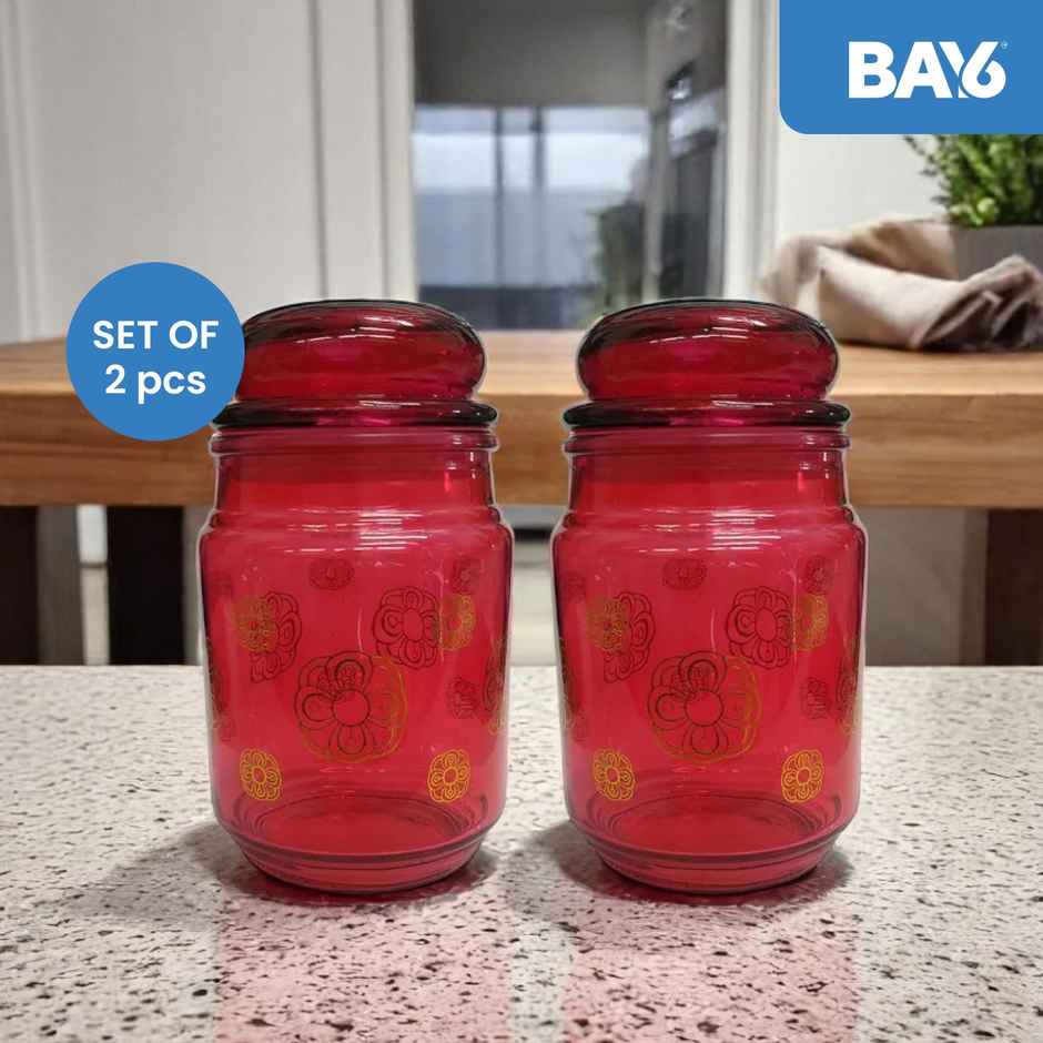 BAY6 Royal Glass Jar Set- 750 ml - (2pc)
