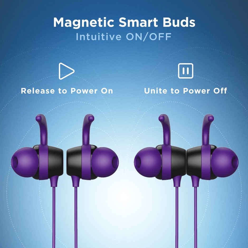 boAt Rockerz 255 Neo Bluetooth Wireless in Ear Earphones with Mic with Enx- Tech(Purple Haze)