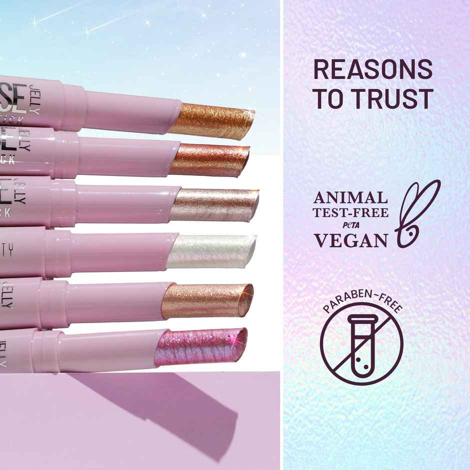 Swiss Beauty Jelly Verse Glow Stick | Rich Colour | Crease-Proof | Sparkling Shine - 1 Star Shower