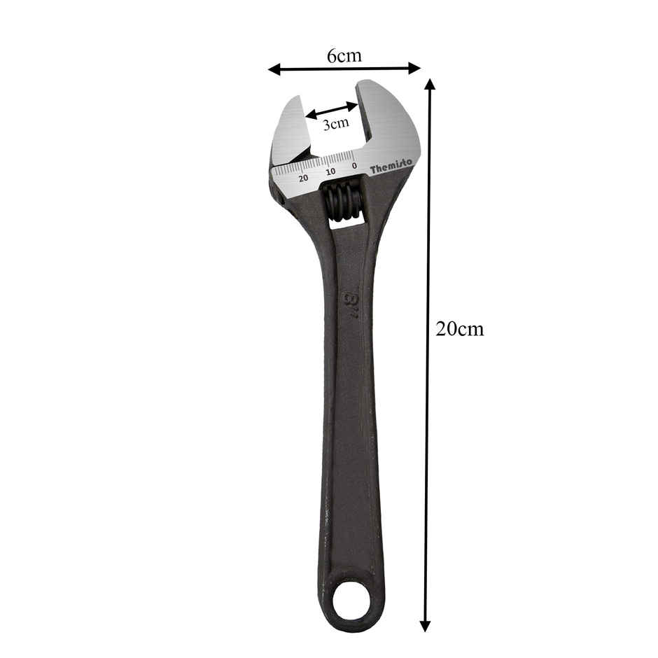 Themisto TH-TK01 | 3 IN 1 Hand Tool Kit | 8" Plier, 8" Adjustable Wrench & 6" Screwdriver