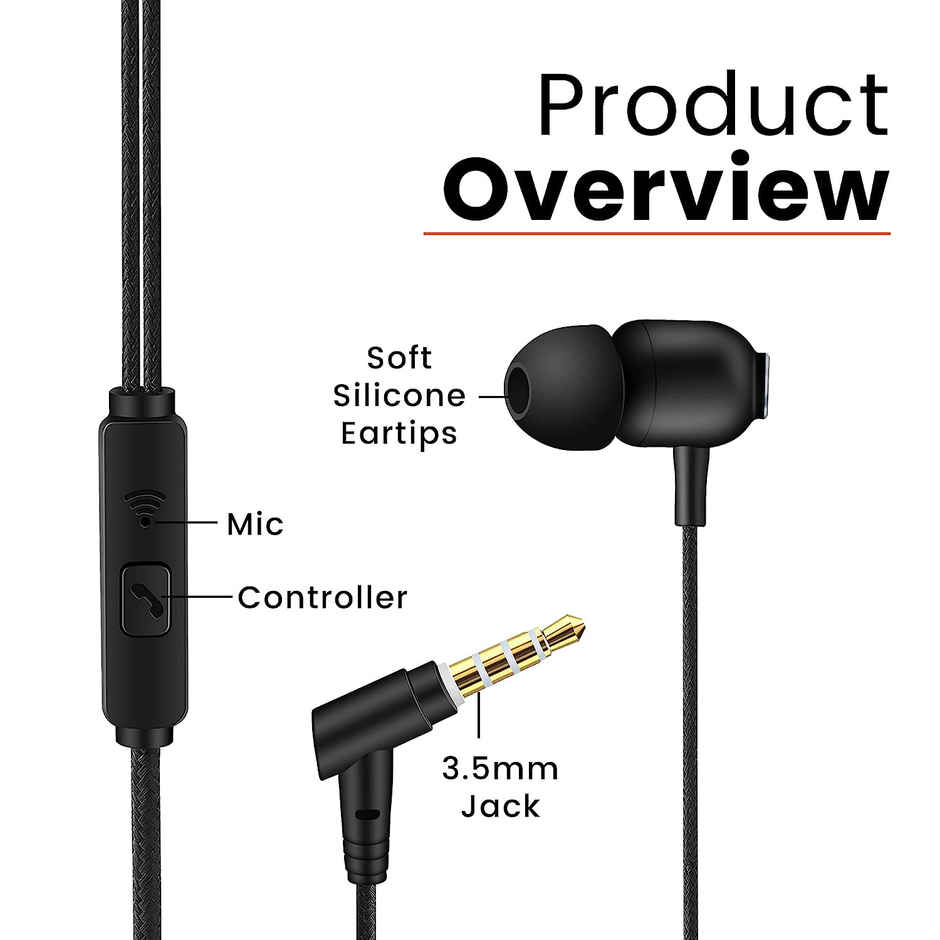 Ambrane Stringz-65 Wired Earphones