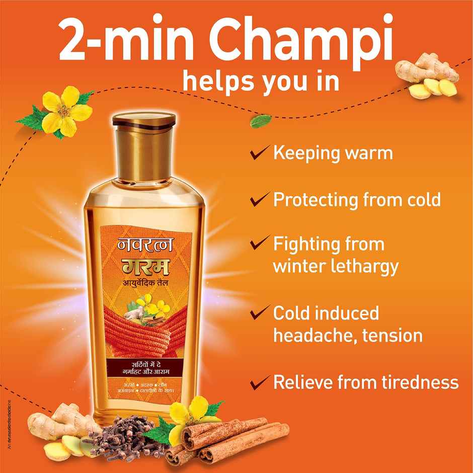 Navratna Ayurvedic Oil Garam