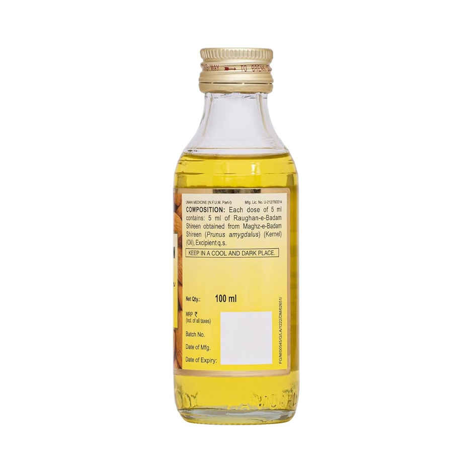 Hamdard Roghan Badam Shirin Pure Almond Oil 100mL