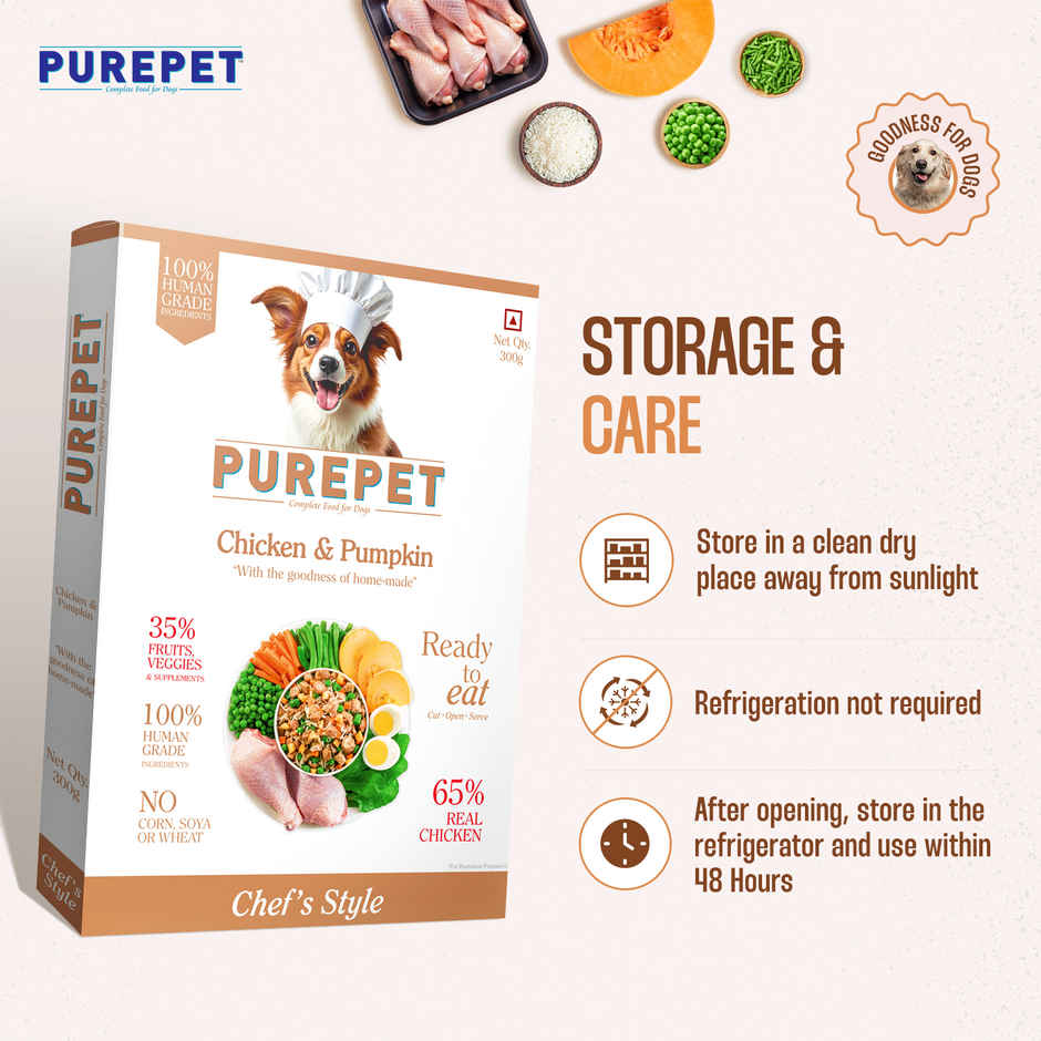 Purepet Chicken & Pumpkin Fresh Dog Food (Adults & Puppies)