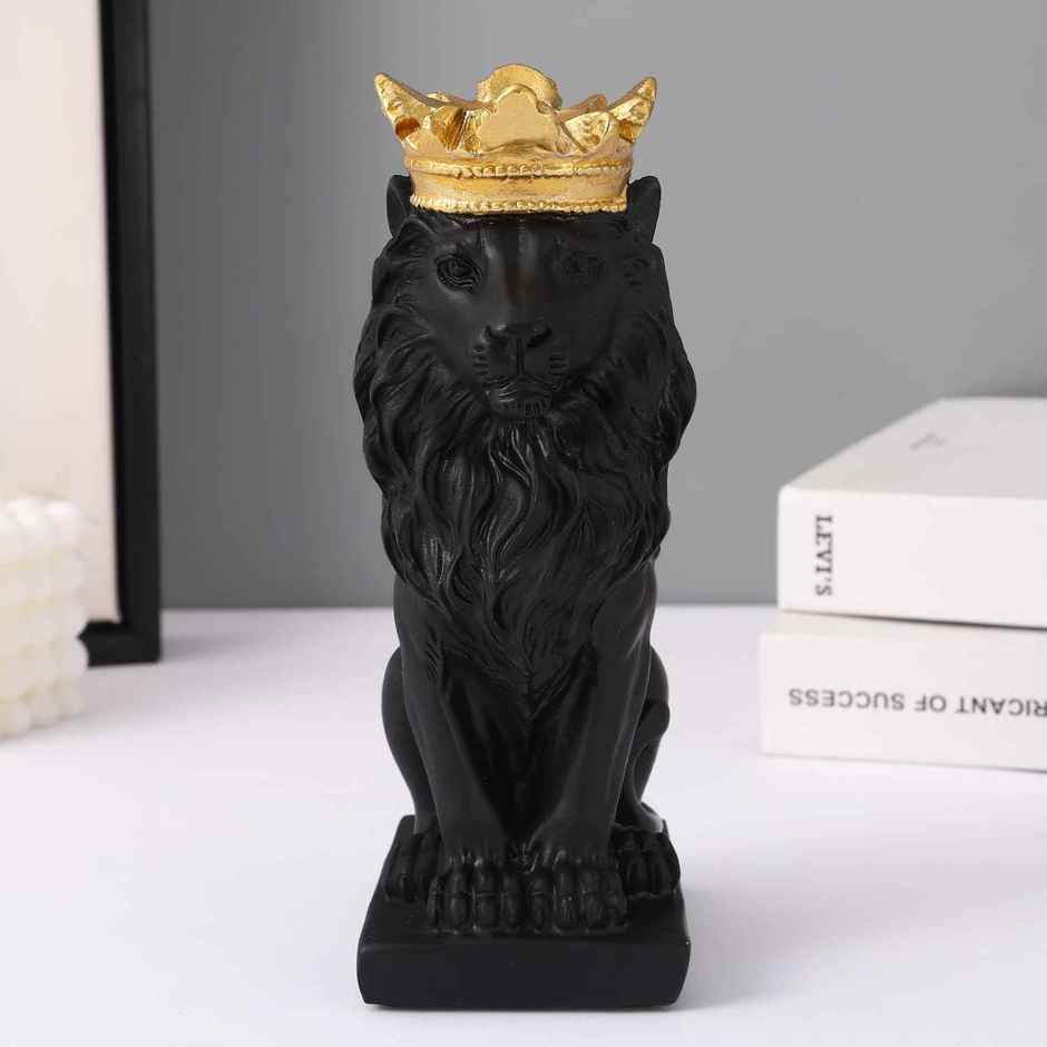 TIED RIBBONS Lion King Showpiece | Black - 7 in x 3.5 in