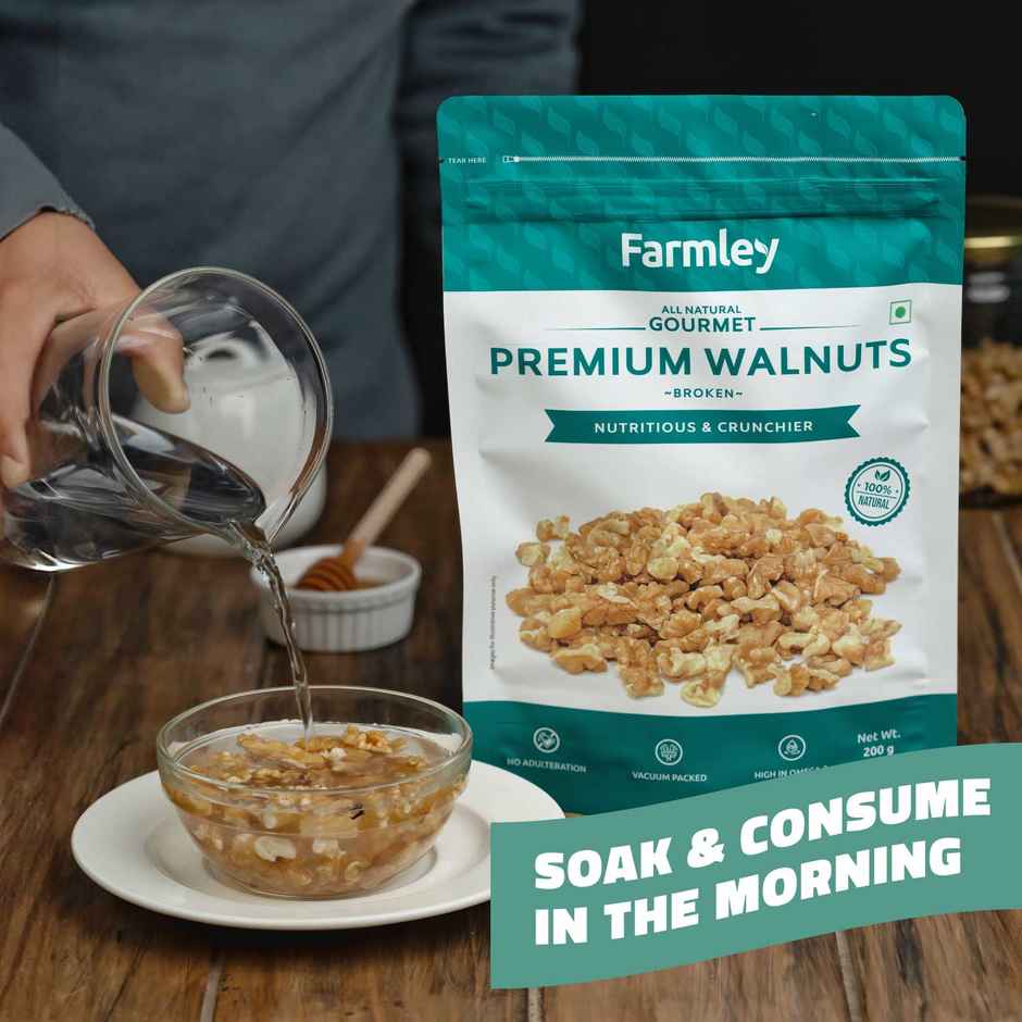 Farmley Premium Broken Chile Walnut Kernels (Akhrot)