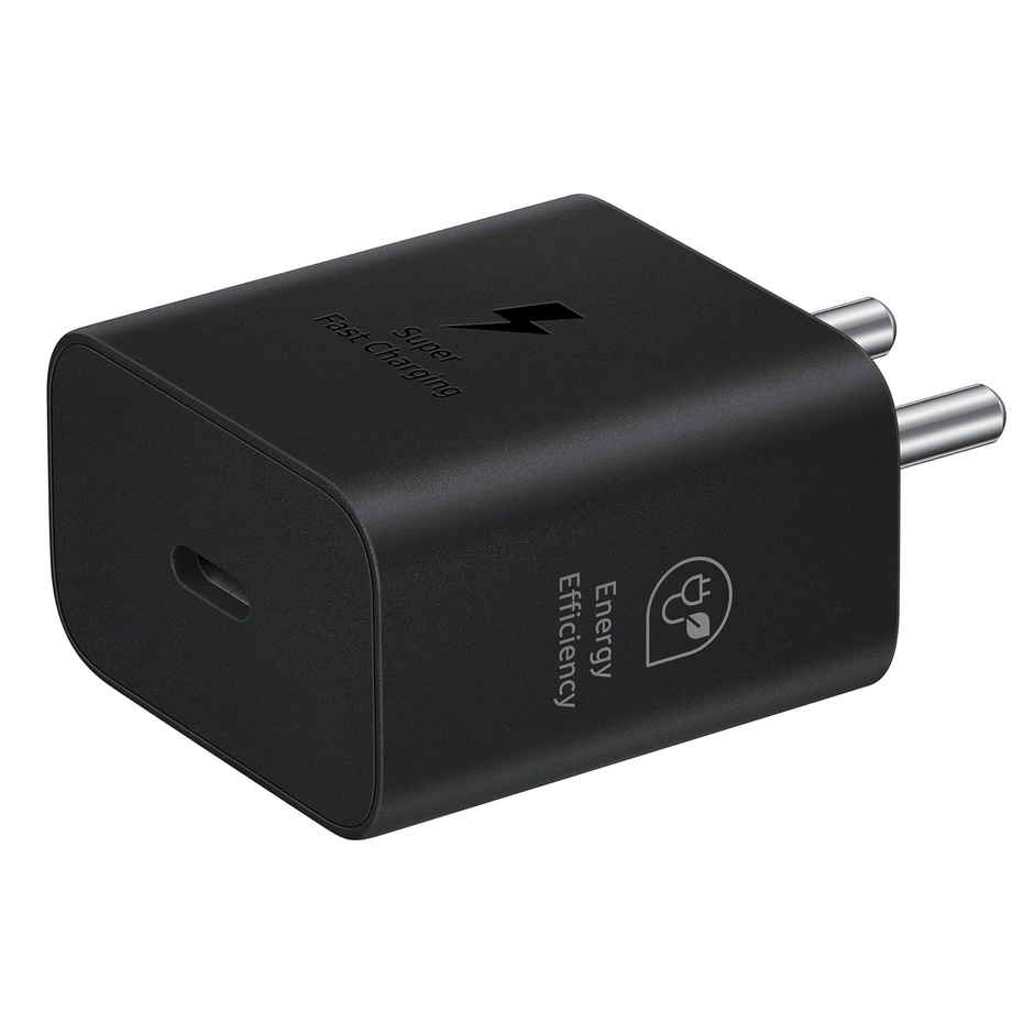 Samsung Original 25W, Type C Power Adaptor compatible for all Samsung Devices (Super Fast Charge 3.0) - Black