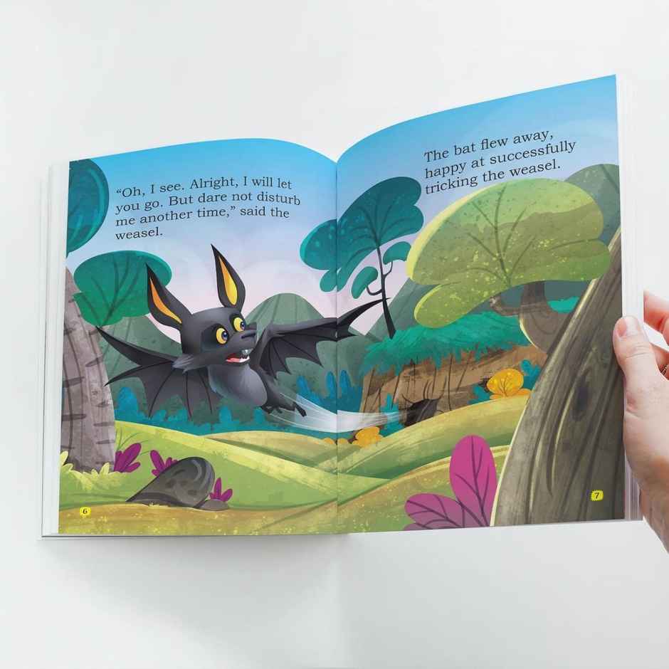 Story Book for Kids (Set of 10 Books) - Aesop's Fables - Moral Stories - 3 Years to 10 Years old