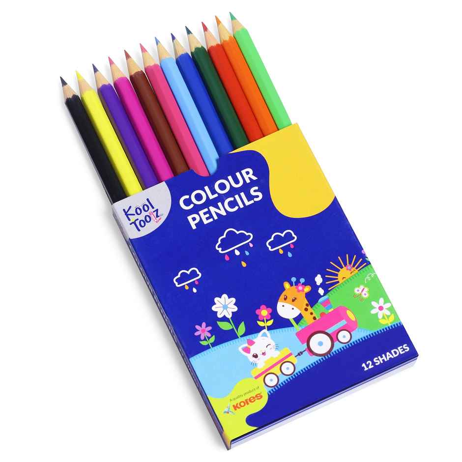 Kores 12 HS Polymer Colour Pencils | Assorted Pack