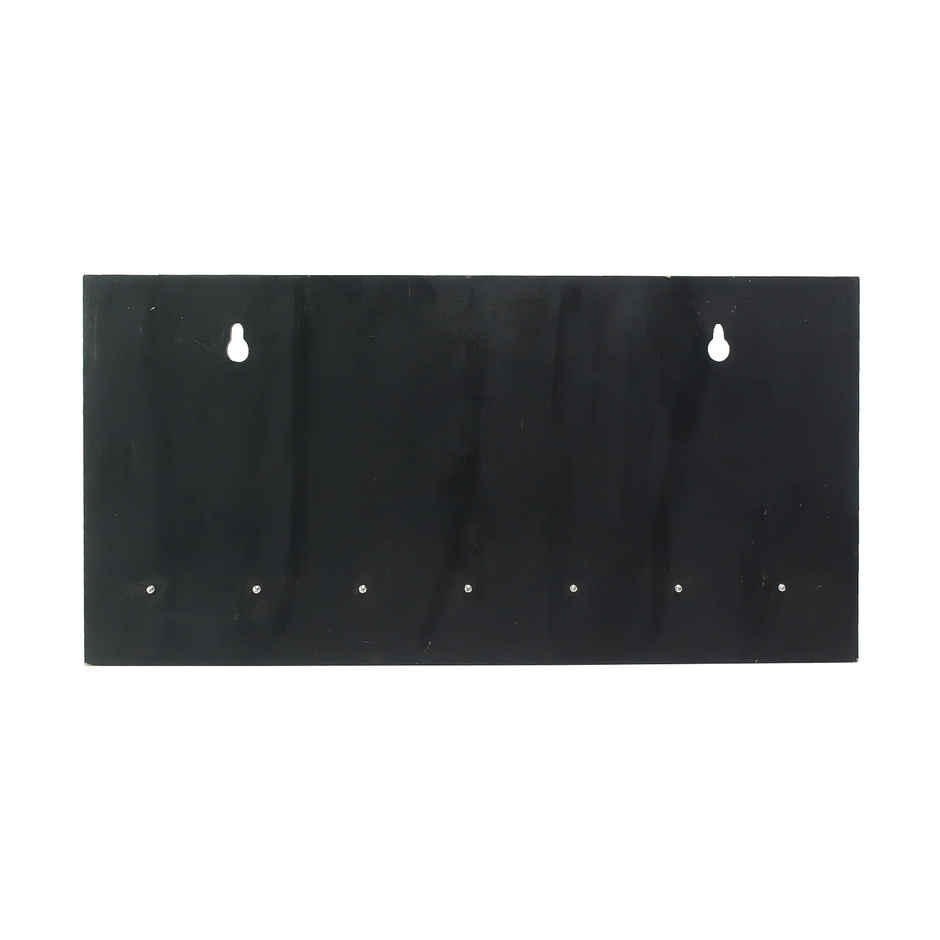 eCraftIndia Lord Ganesha Theme Wooden Key Holder With 7 Key Hooks For Wall