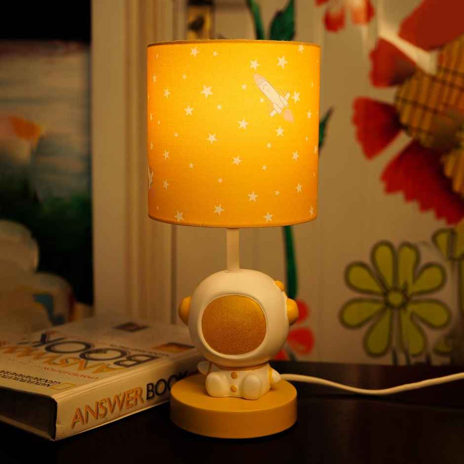 Ekhasa Ceramic Side Table Lamp For Kids Bedroom | Bedside Lamps For Children | Aesthetic Table Lamp