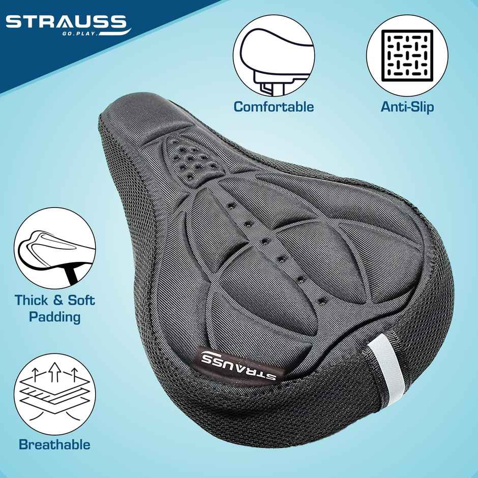 Strauss 3d Sponge Seat Cover | Black