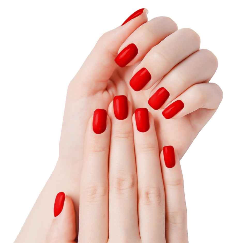 Faces Canada Ultime Pro Splash Instant Manicure | Paprika | Press On Nail Extensions | 16 PCS